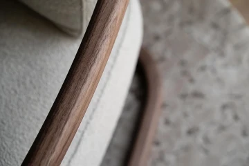 Detail of an armrest of a chair